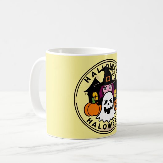 Spookhuis, Halloween, griezelige design, spook c Koffiemok (Voorkant links)