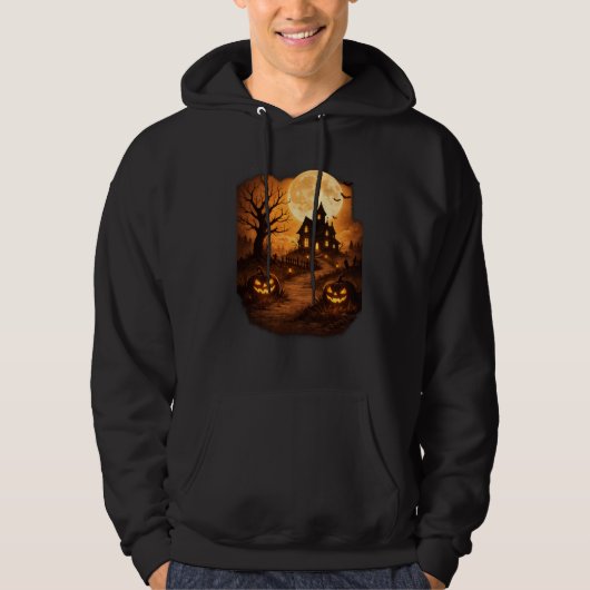 Spookhuis Halloween Hoodie (Voorkant)