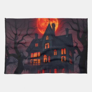 Spookhuis Halloween Keukendoek Theedoek
