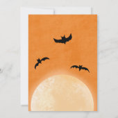 Spookhuis Halloween klein boe baby shower Kaart (Achterkant)