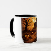 Spookhuis Halloween Mok (Voorkant links)