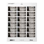 Spookhuis Halloween retouradres Etiket (Full Sheet)