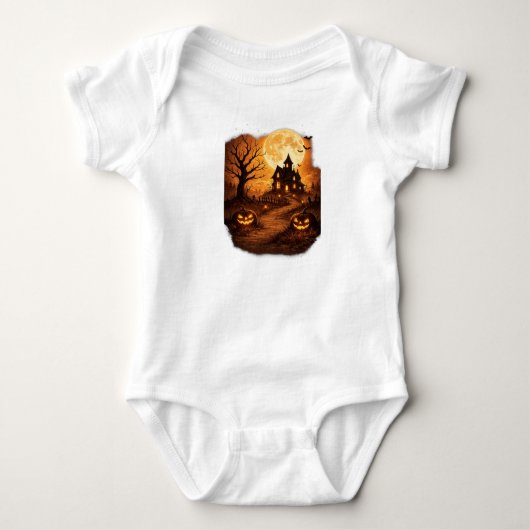 Spookhuis Halloween Romper (Voorkant)
