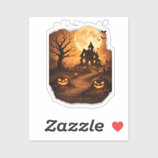 Spookhuis Halloween Sticker