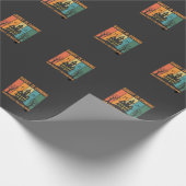 Spookhuis Halloween Vectorontwerp Cadeaupapier (Hoek)