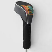 Spookhuis Halloween Vectorontwerp Golfheadcover (Schuin)