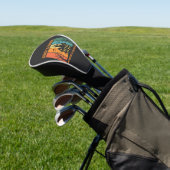 Spookhuis Halloween Vectorontwerp Golfheadcover (Insitu)