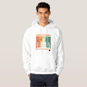 Spookhuis Halloween Vectorontwerp Hoodie (Voorkant volledig)