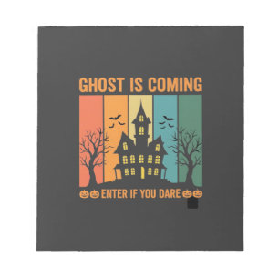Spookhuis Halloween Vectorontwerp Notitieblok