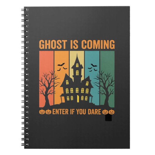 Spookhuis Halloween Vectorontwerp Notitieboek (Voorkant)