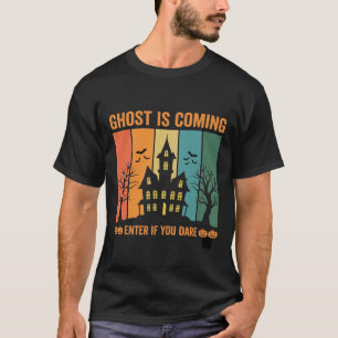 Spookhuis Halloween Vectorontwerp T-shirt