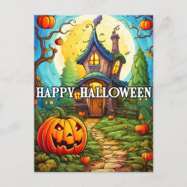spookhuis | Happy Halloween Briefkaart