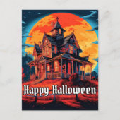 spookhuis | Happy Halloween Briefkaart (Voorkant)