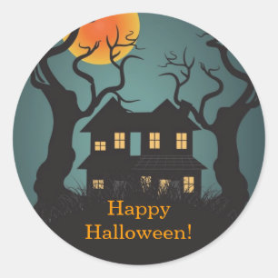 Spookhuis Happy Halloween Sticker