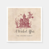  spookhuis heks Halloween Party Servet (Voorkant)