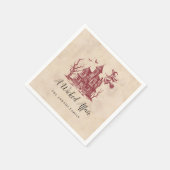  spookhuis heks Halloween Party Servet