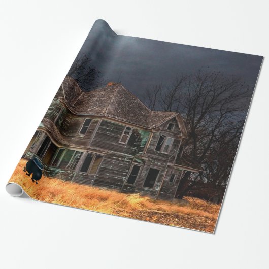 spookhuis inpakpapier (Uitgerold)