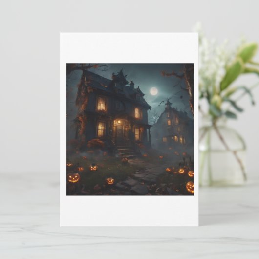 spookhuis kaart (Staand voorkant)