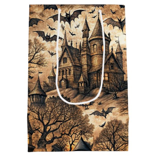  spookhuis medium cadeauzakje (Achterkant)