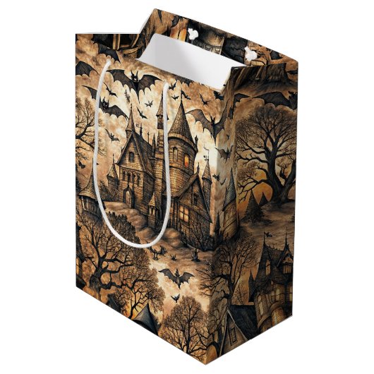  spookhuis medium cadeauzakje (Achterkant Gekanteld)