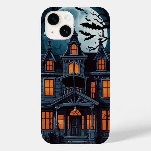 Spookhuis met vleermuizen Case-Mate iPhone case (Achterkant)