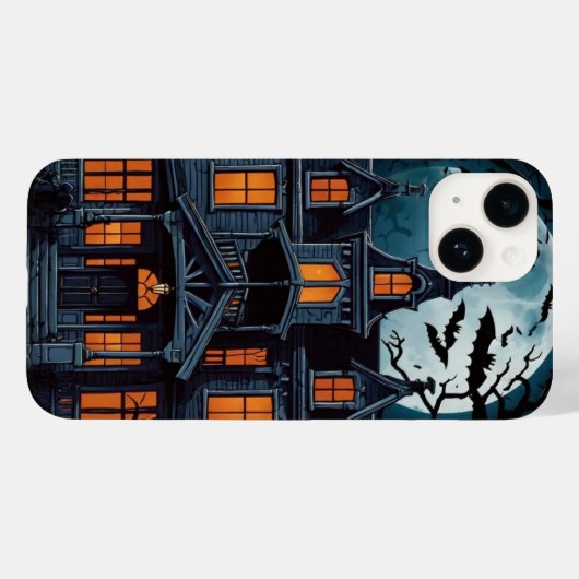 Spookhuis met vleermuizen Case-Mate iPhone case (Achterkant (horizontaal))