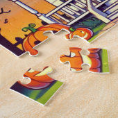 Spookhuis met vriendelijke geesten legpuzzel (Zijkant)