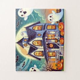Spookhuis met vriendelijke geesten legpuzzel