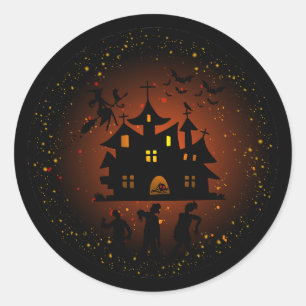 Spookhuis met Zombies Sticker