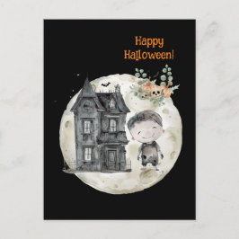 Spookhuis mummie en vrienden Halloween Party Briefkaart