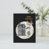 Spookhuis mummie en vrienden Halloween Party Briefkaart (Staand voorkant)