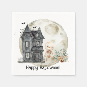 Spookhuis mummie en vrienden Halloween Party Servet
