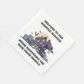 Spookhuis om middernacht servet (Hoek)