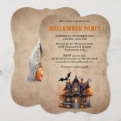  spookhuis spook Halloween feest Kaart (Voorkant / Achterkant)