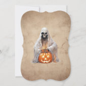  spookhuis spook Halloween feest Kaart (Achterkant)
