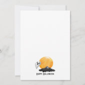 Spookhuis Spooky Ghost Halloween Party Kaart (Achterkant)