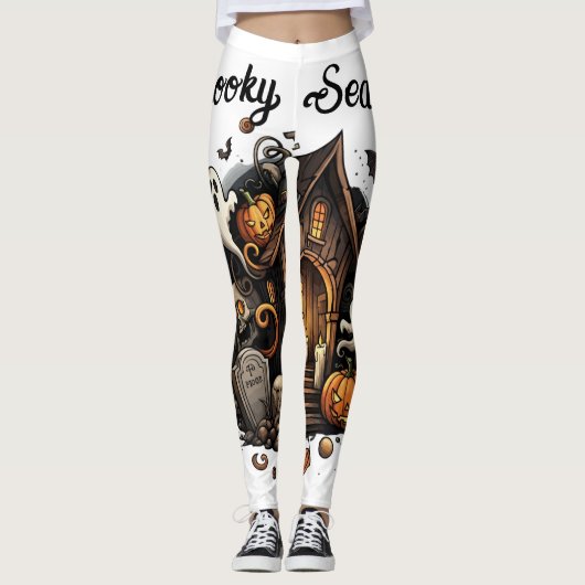 Spookhuis Spooky Leggings 🕷️🎃 (Voorkant)