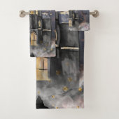 spookhuis | Spooky Volle Maan Boom en Bats Bad Handdoek (Insitu)