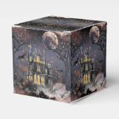 spookhuis | Spooky Volle Maan Boom en Bats Bedankdoosjes (Voorkant Zijde)