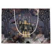 spookhuis | Spooky Volle Maan Boom en Bats Groot Cadeauzakje (Voorkant)