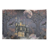 spookhuis | Spooky Volle Maan Boom en Bats Kussensloop (Achterkant)