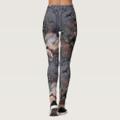 spookhuis | Spooky Volle Maan Boom en Bats Leggings (Achterkant)