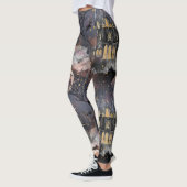 spookhuis | Spooky Volle Maan Boom en Bats Leggings (Links)
