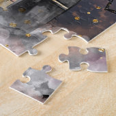 spookhuis | Spooky Volle Maan Boom en Bats Legpuzzel (Zijkant)