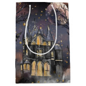 spookhuis | Spooky Volle Maan Boom en Bats Medium Cadeauzakje (Voorkant)