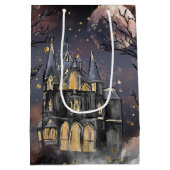 spookhuis | Spooky Volle Maan Boom en Bats Medium Cadeauzakje (Achterkant)