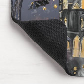 spookhuis | Spooky Volle Maan Boom en Bats Muismat (Hoek)