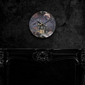spookhuis | Spooky Volle Maan Boom en Bats Ronde Klok