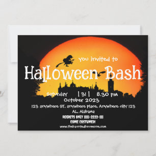 spookhuis spooky Volwassen halloween feest Kaart