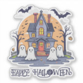 spookhuis sticker (Voorkant)